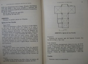 inventario-2Descripción detallada y planta de la iglesia de San Nicolás de Bari en la actualidad. Inventario Artístico de Guadalajara y su Provincia . Tomo I. Centro Nacional de Información Artística, Arqueológica y Etnológica. Madrid. 1983