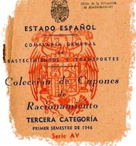 cartilla de racionamiento